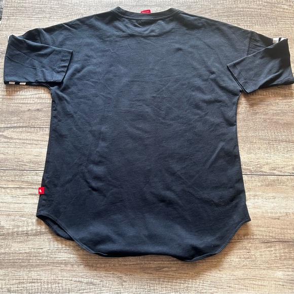 Nike Athletic Just Do It #95 Long Sleeve Shirt Black Men’s Size Large - Picture 3 of 6